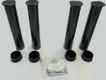 Cuorflex Kit piedi ferro Elite Altezza 25/30 cm