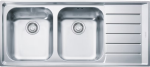 Franke Neptune NEX 621 - Inox satinato dx