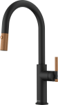 Franke Maris Stripes J Doccia Bi-Black Matt/Copper