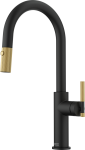 Franke Maris Stripes J Doccia Bi-Black Matt/Gold